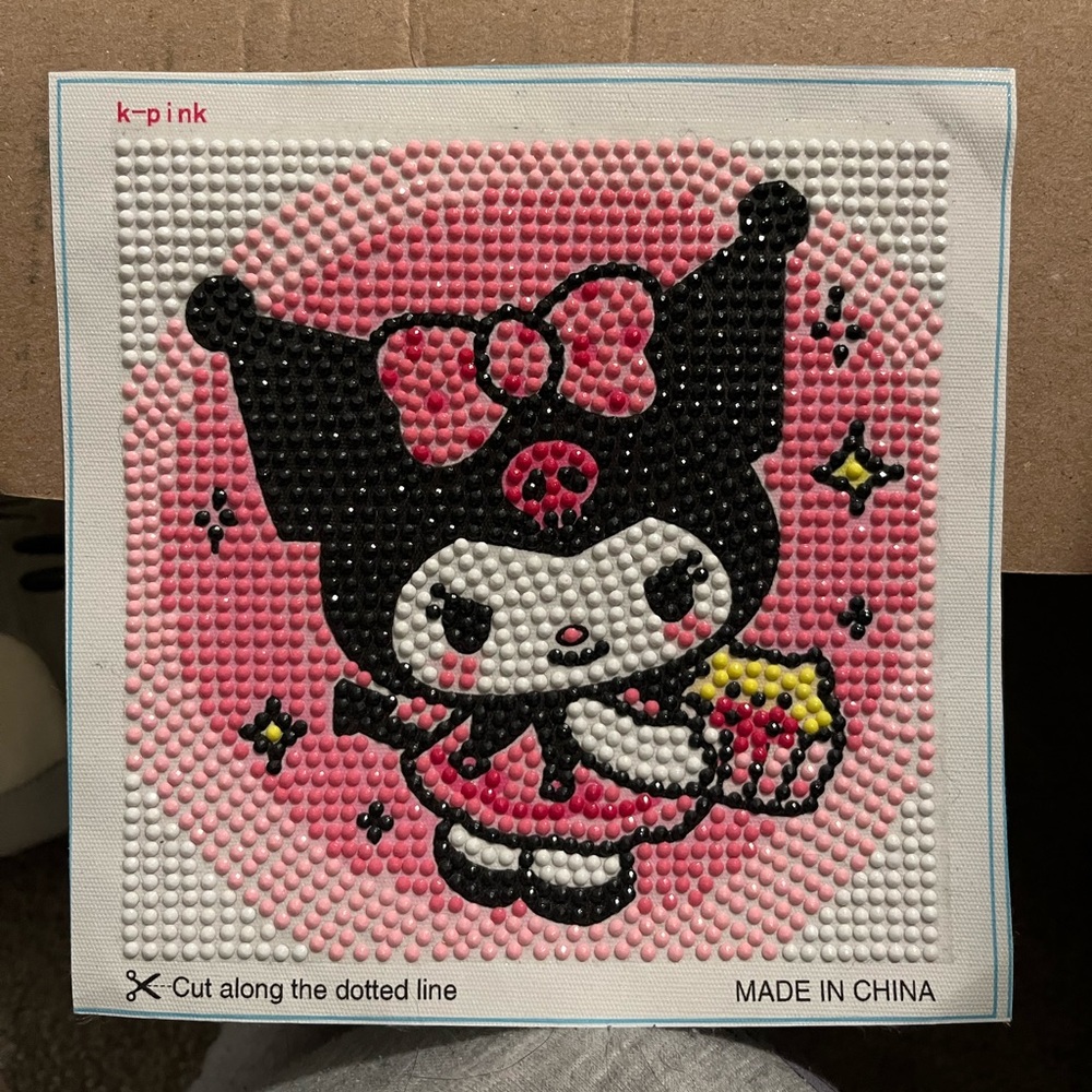 Completed Kuromi Diamond Painting